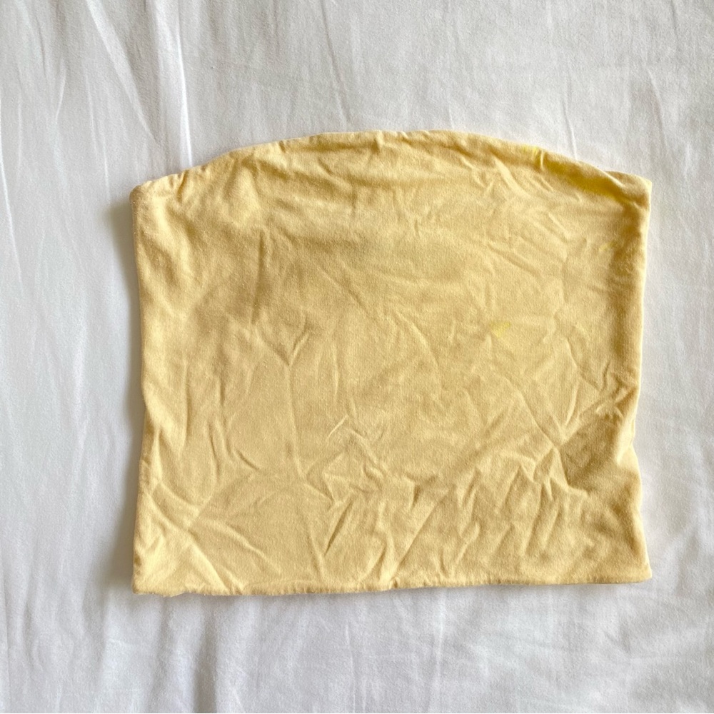 Brandy Melville Tube Top in Yellow
